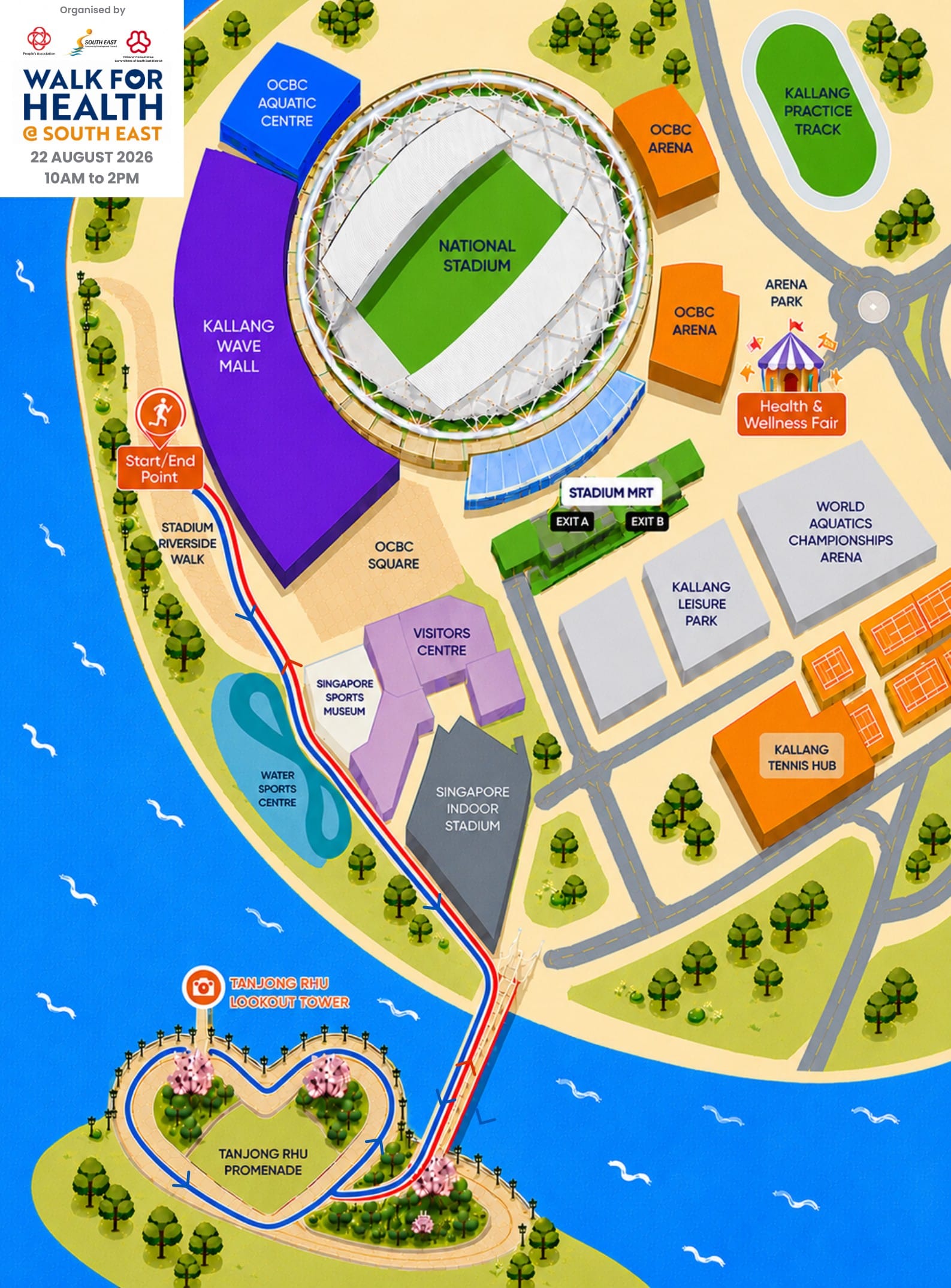 Event Map and Walk Route